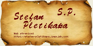 Stefan Pletikapa vizit kartica